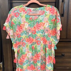 Cat & Jack Colorful Floral Tunic Dress/Cover Up